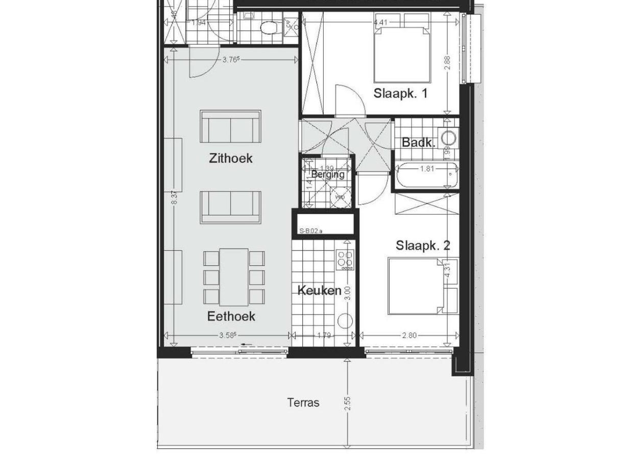 Shs Homes-Luxe Highrise, 2 Bedrooms, Kitchen, Free Parking, Stunning View, Large Tarrasse, Workspace هاسيلت المظهر الخارجي الصورة